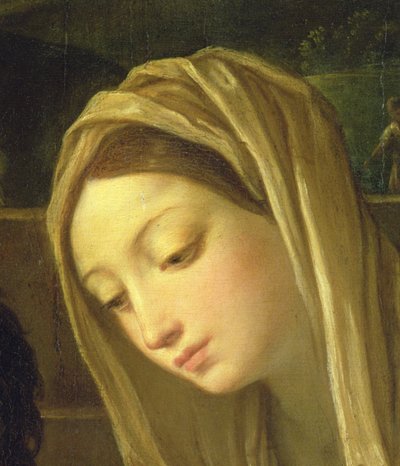 Die Anbetung der Hirten (Detail) von Guido Reni